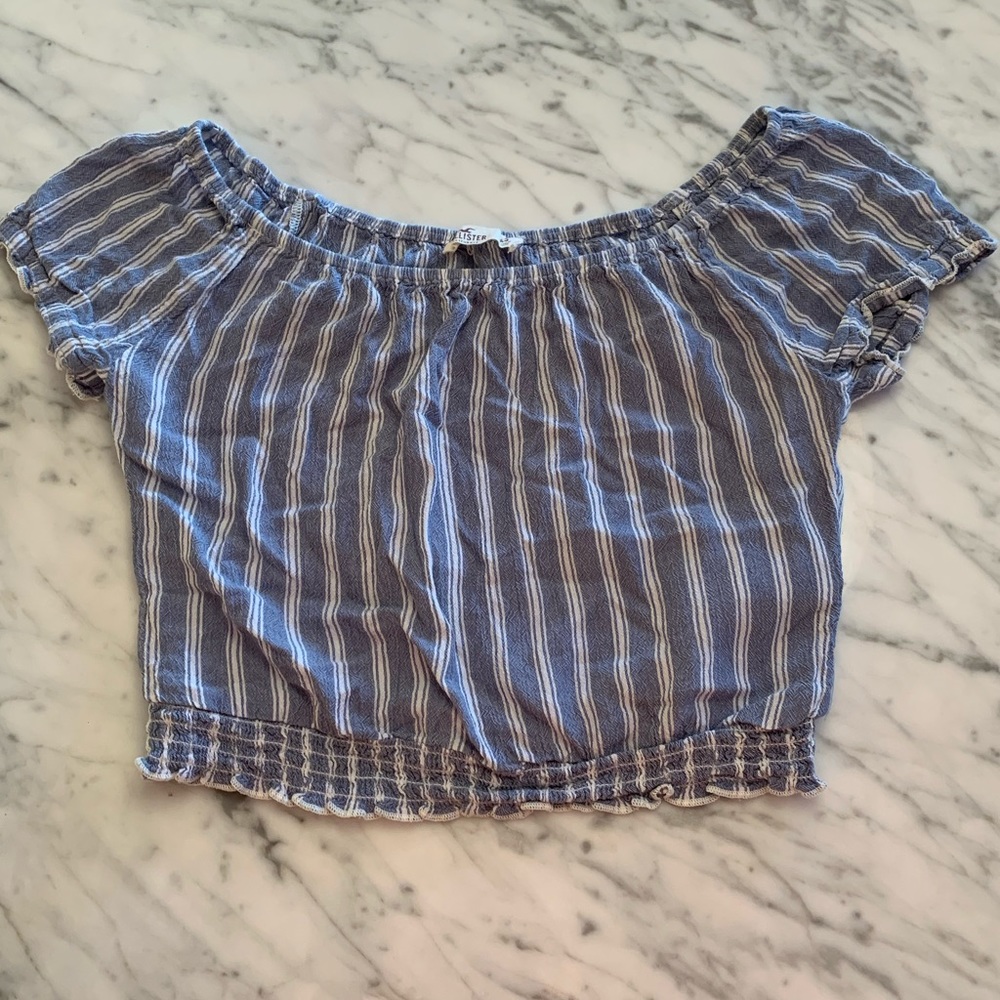 Off the shoulder crop top